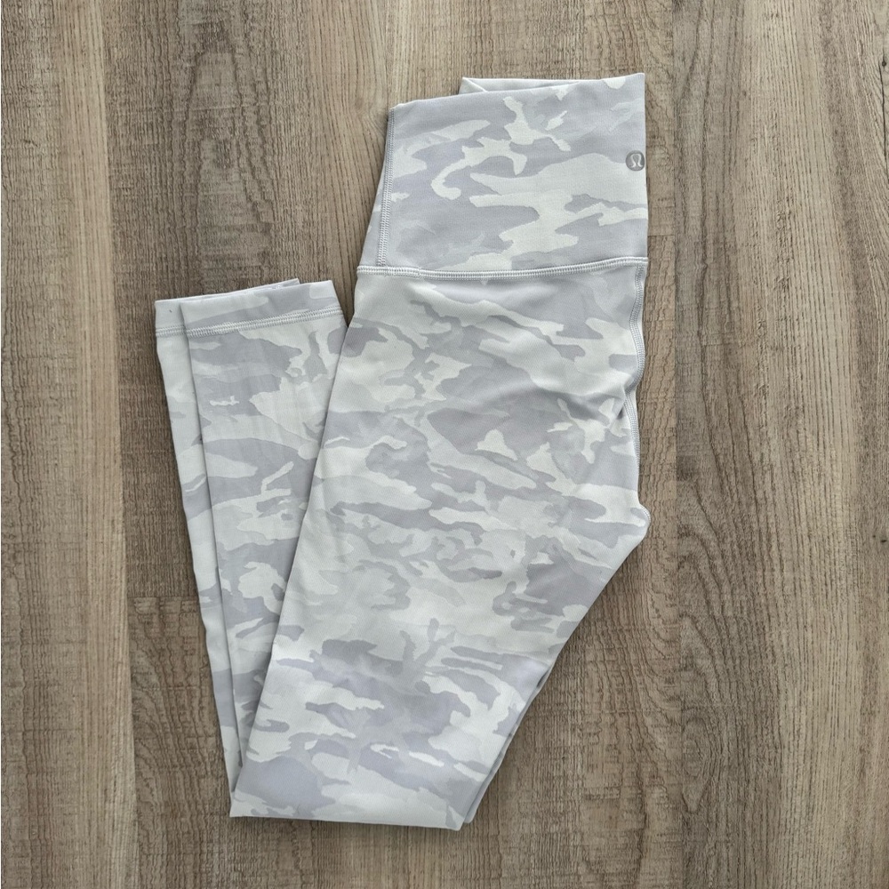 Lululemon Gray Camo Leggings
